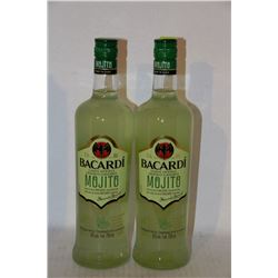 2 BOTTLES OF BACARDI MOJITO CLASSIC COCKTAILS