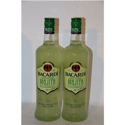 2 BOTTLES OF BACARDI MOJITO CLASSIC COCKTAILS