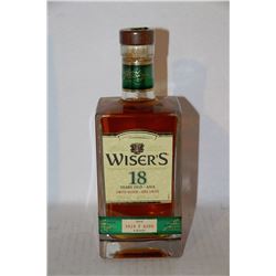 750ML BOTTLE OF WISER'S 18 YEAR OLD LTD RELEASE