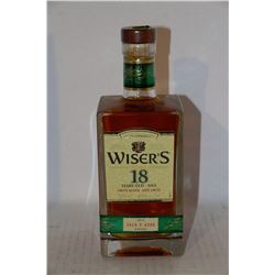 750ML BOTTLE OF WISER'S 18 YEAR OLD LTD RELEASE