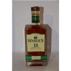 750ML BOTTLE OF WISER'S 18 YEAR OLD LTD RELEASE