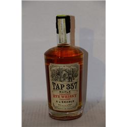 750ML BOTTLE OF TAP 357 MAPLE CANADIAN WHISKY