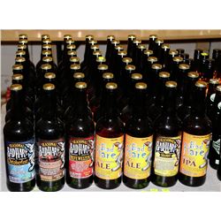 56 BOTTLES OF ASSORTED BAD HARE BEER