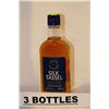 Image 1 : 3 BOTTLES OF SILK TASSEL CANADIAN WHISKY