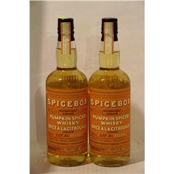 2 BOTTLES OF SPICEBOX PUMPKIN SPICED WHISKY