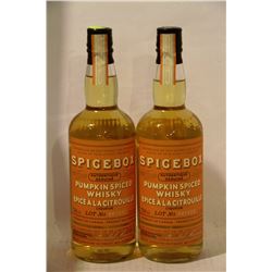 2 BOTTLES OF SPICEBOX PUMPKIN SPICED WHISKY