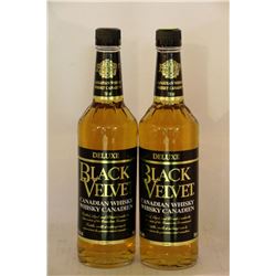 2 BOTTLES OF BLACK VELVET CANADIAN WHISKY