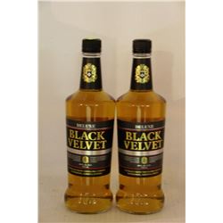 2 BOTTLES OF BLACK VELVET CANADIAN WHISKY