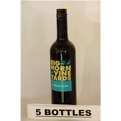 4 BOTTLES OF BIG HORN VINEYEARDS CABERNET MERLOT