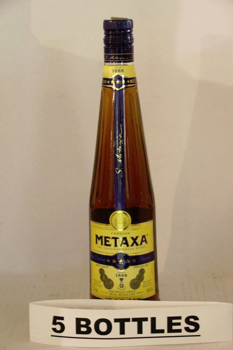 5 BOTTLES OF METAXA GREEK LIQUEUR Kastner Auctions