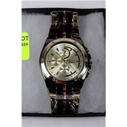 NEW MENS STAINLESS STEEL WATCH