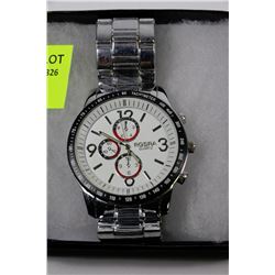 NEW MENS STAINLESS STEEL WATCH