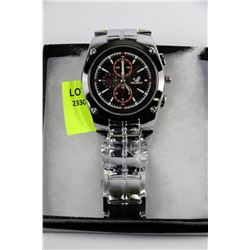 NEW MENS STAINLESS STEEL WATCH