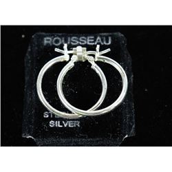 STERLING SILVER HOOP EARRINGS