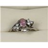 Image 1 : .925 PINK STONE SILVER RING