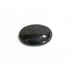 51.10 NATURAL BLUE TIGERS EYE OVAL CABACHON  GEM