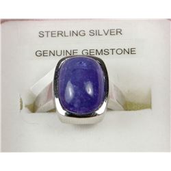 STERLING SILVER  10.56 CT KYANITE RING  SZ 6.5