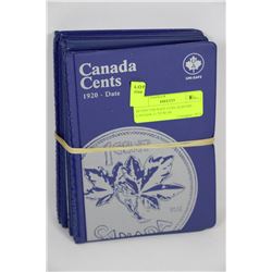 SEVEN UNI-SAFE COIN ALBUMS - CANADA 1c TO $1.00