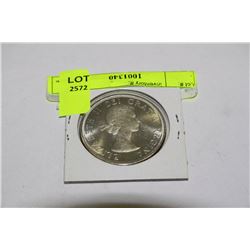 1864-1964 CANADIAN SILVER DOLLAR - MINT STATE 64