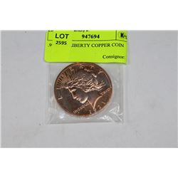 .9999 102 LIBERTY COPPER COIN