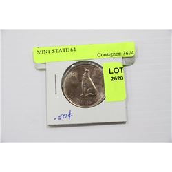 1967 CANADIAN 50 CENT COIN - MINT STATE 64