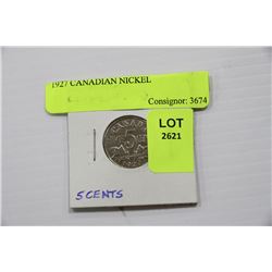 1927 CANADIAN NICKEL