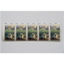 PACKAGE OF 5 ALASKA STAMPS