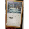 Image 1 : DECORATIVE WOOD&METAL CALENDER FRAME