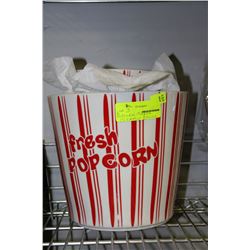 THREE CERAMIC POPCORN BOWLS