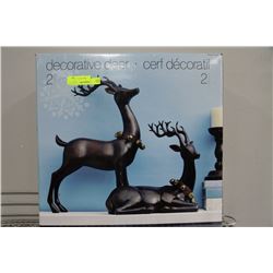 PAIR OF DECORATIVE DEERS