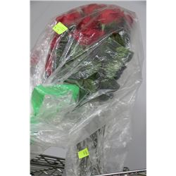 SHOWHOME SILK FERN PLANT WITH 2 DOZEN ROSES - 24"