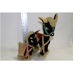 VINTAGE DONKEY STUFFED TOYS