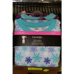 LOT OF 4 GIRLS FLANNEL PAJAMAS SIZE 7/8