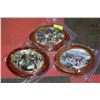 Image 1 : SET OF 3 "BRADFORD HOUSE" COLLECTIBLE PLATES&FRAME