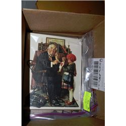 SET OF 3 COLLECTIBLE "NORMAN ROCKWELL" PICTURES