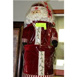 STUFFED SANTA STORAGE BOX