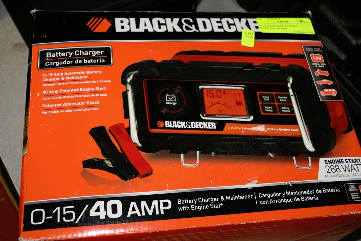 BLACK&DECKER BATTERY CHARGER 40 AMP