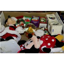BOX OF CHRISTMAS DISNEY COLLECTIBLES