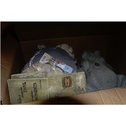 BOX OF GARDEN ORNAMENTS