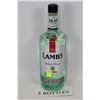 Image 1 : THREE 1.14L BOTTLES OF LAMBS WHITE RUM 40%