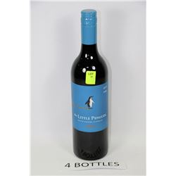 FOUR 750ML BOTTLES OF LITTLE PENGUIN MERLOT 13.5%