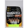 Image 1 : BOX WITH FOUR 8-PACKS OF "AA" DURACELL