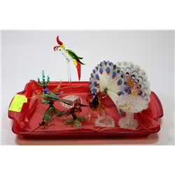 1960'S-1970'S BLOWN GLASS ANIMALS