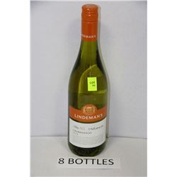 EIGHT 750ML BOTTLES OF LINDEMAN'S CHARDONNAY 13.5%