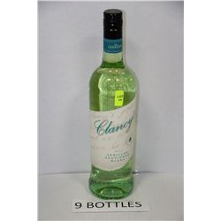 NINE 750ML BOTTLES OF CLANCY'S SAUVIGNON BLANC 12%