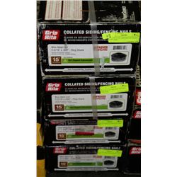 FOUR CASES OF GRIP RITE ASSORTED COIL NAILS