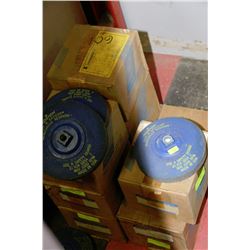 9 BOXES OF NORTON CUT-N-SAUCERS 7" X 1 5/8"