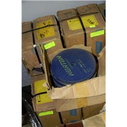 11 BOXES OF NORTON 8" X 1/5" X 7/8" CUT OFF WHEELS