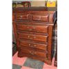 Image 3 : DARK WOOD BEDROOM SET INCLUDING 9-DRAWER DRESSER