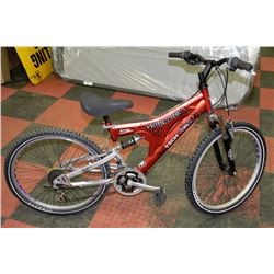 TECH TEAM 21 SPEED FULL SUSPENSION MOUNTAIN BIKE